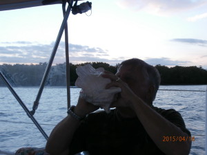 Time to blow the conch to let all know all is well.